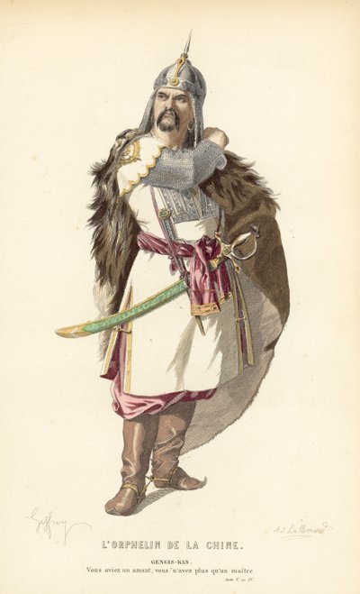 Orpo Kiinasta, Tšingis-kaani tekijältä after Edmond A.F. Geffroy