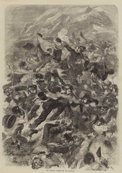 Englannin hyökkäys louhoksille tekijältä after Edmond Morin