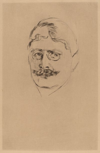 Knut Hamsun tekijältä after Edvard Munch