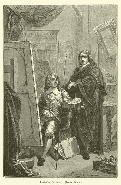 Eustache Le Sueur, Louis Vitet tekijältä after Emile Antoine Bayard