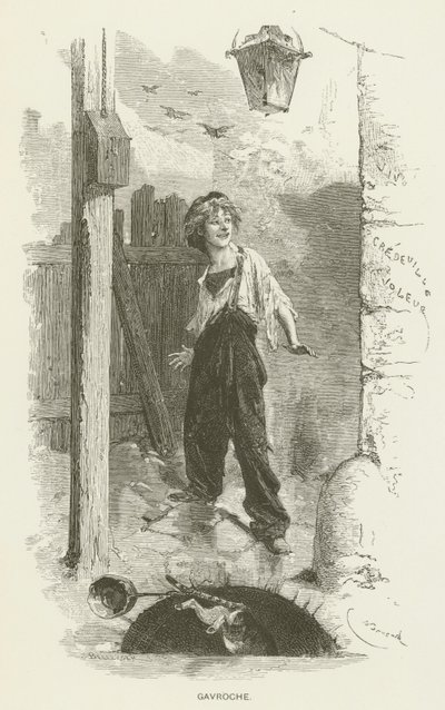 Gavroche tekijältä after Emile Antoine Bayard