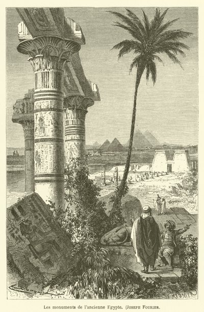 Muinaisen Egyptin monumentit, Joseph Fourier tekijältä after Emile Antoine Bayard