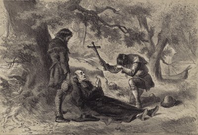 Isä Marquetten kuolema tekijältä after Felix Octavius Carr Darley