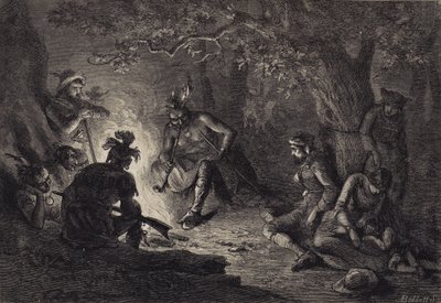 Vankeja Wyomingin laaksosta tekijältä after Felix Octavius Carr Darley