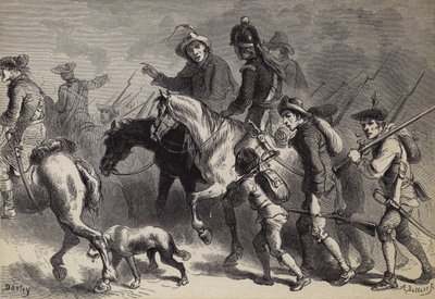 Uuden Englannin jalkaväen kapina tekijältä after Felix Octavius Carr Darley