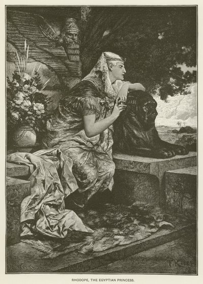 Rhodope, Egyptin prinsessa tekijältä after Ferdinand Keller