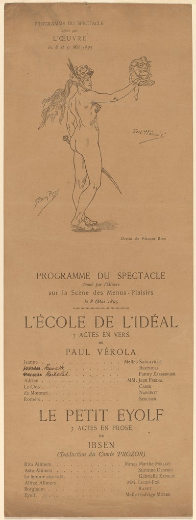 Ihanteen koulu; Pikku Eyolf tekijältä after Félicien Rops