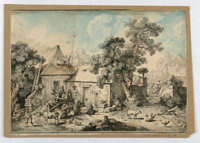 Istuva paimen tekijältä after Francois Boucher