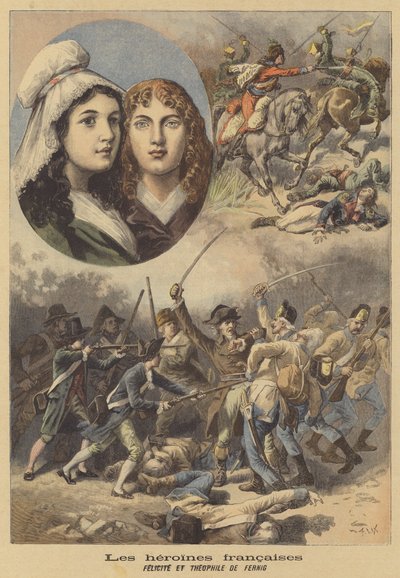 Ranskan sankaritar: Felicite ja Theophile de Fernig tekijältä after Frederic Theodore Lix