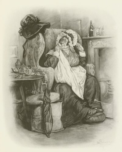 Rouva Gamp tekijältä after Frederick Barnard
