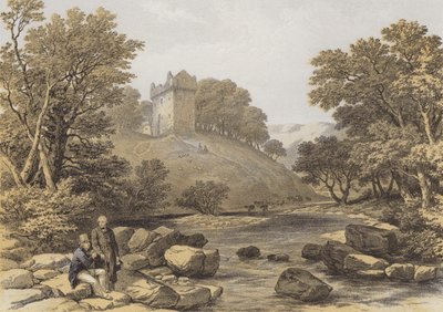 Newarkin linna (chromolitho) tekijältä after George Cattermole