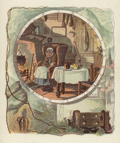 Robert Burnsin kuvitus Tam OShanterille tekijältä after George Cruikshank