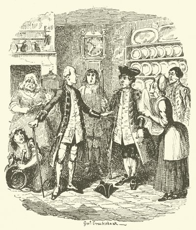 Kuvitus Tristram Shandylle tekijältä after George Cruikshank