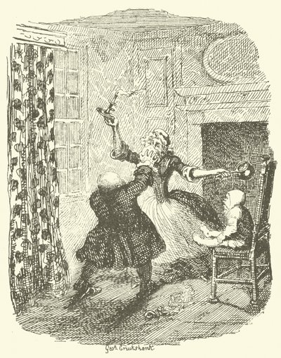 Kuvitus Tristram Shandylle tekijältä after George Cruikshank