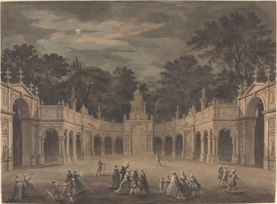 Valaisimien malli kuningas Yrjö III:n syntymäpäivän kunniaksi tekijältä after Giovanni Battista Cipriani Robert Adam