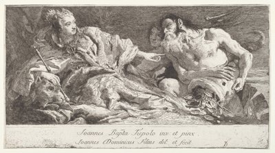 Venetsia vastaanottaa Neptunuksen kunnianosoituksen tekijältä after Giovanni Battista Tiepolo Giovanni Domenico Tiepolo