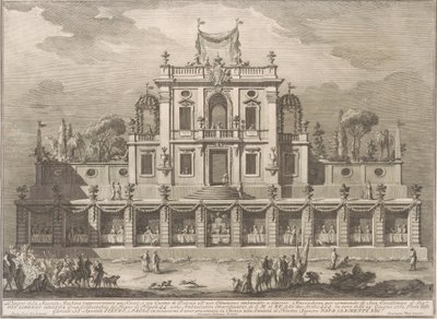 Seconda Macchina Chinealle vuodelta 1762: Kioski tai huvitalo ottomaanityyliin tekijältä after Giuseppe Palazzi Giuseppe Vasi after Paolo Posi