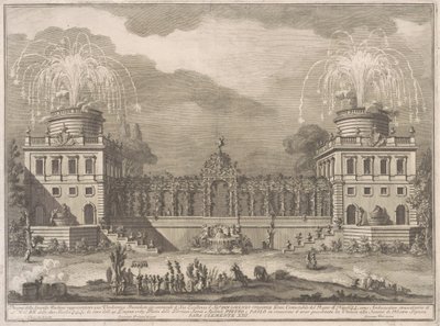 The Seconda Macchina for the China 1763: The Grape Harvest tekijältä after Giuseppe Palazzi Giuseppe Vasi after Paolo Posi