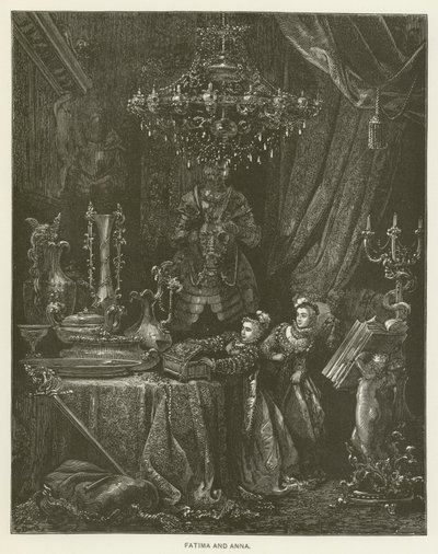 Fatima ja Anna tekijältä Gustave after Dore
