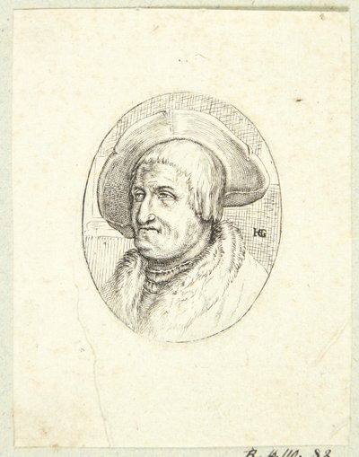 Fantasia Muotokuva vanha mies hattu tekijältä after Hendrick Goltzius