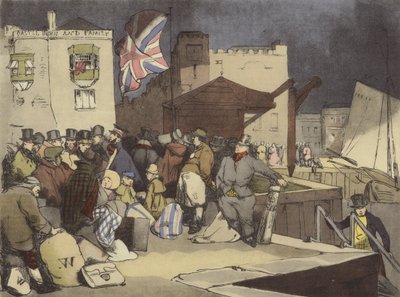 Satama etelässä tekijältä after Henri Bonaventure Monnier