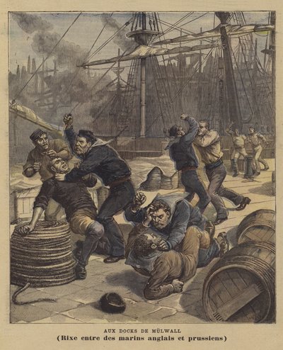 Millwall Docksissa tekijältä after Henri Meyer
