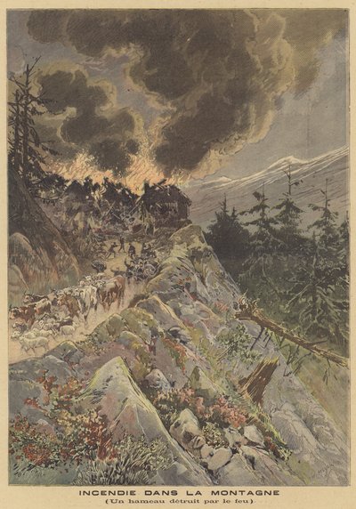 Tuli vuorilla tekijältä after Henri Meyer