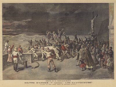Kohtaus Le Maitre dArmesista tekijältä after Henri Meyer