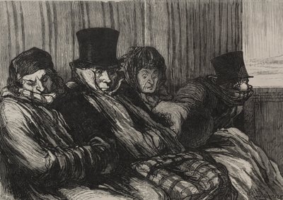 The Railroads: Pleasure Train: Ten Degrees of Boredom and Bad Mood tekijältä after Honoré Daumier