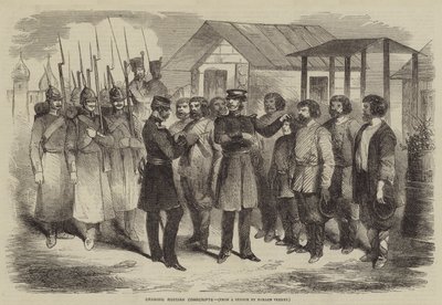 Venäläisten varusmiesten piirtäminen tekijältä after Horace Vernet