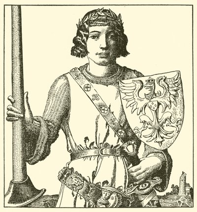 Sir Percival of Gales tekijältä after Howard Pyle