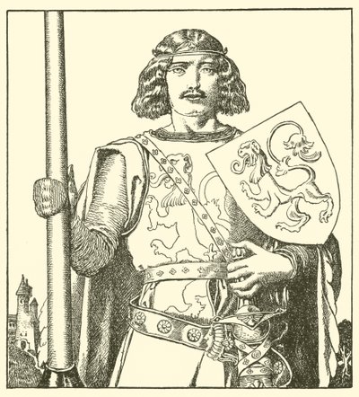 Sir Tristram Lyonessesta tekijältä after Howard Pyle