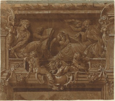 Profeetta ja Sybil tekijältä after Jacopo Zanguidi Italian 16th Century called Bertoia