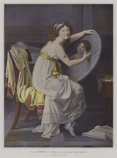 Madame Vigee-Lebrunin muotokuva tekijältä after Jacques Louis David