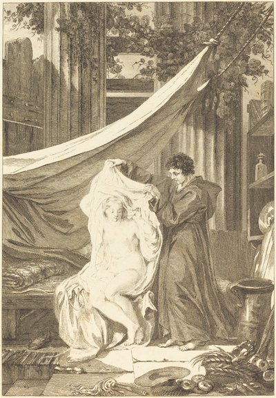 Erakko (Paholainen helvetissä) tekijältä after Jean Honoré Fragonard
