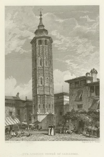 Zaragozan kalteva torni tekijältä after John Frederick Lewis