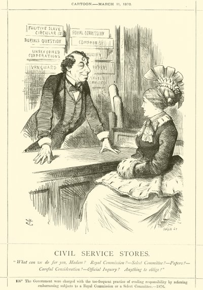 Virkamiesliikkeet tekijältä after John Tenniel