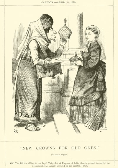 Uusia kruunuja vanhoille! tekijältä after John Tenniel