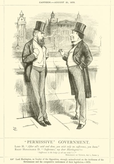 Sallittava hallitus tekijältä after John Tenniel