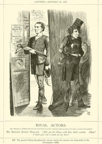 Kilpailevat näyttelijät tekijältä after John Tenniel