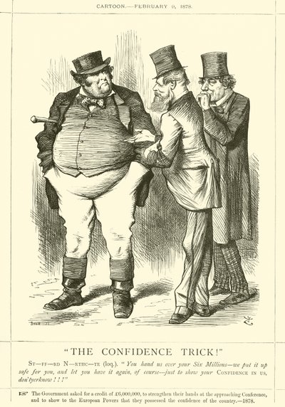 Luottamustemppu! tekijältä after John Tenniel