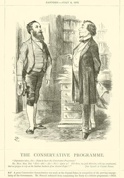 Konservatiivien ohjelma tekijältä after John Tenniel