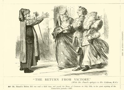 Paluu voitosta tekijältä after John Tenniel