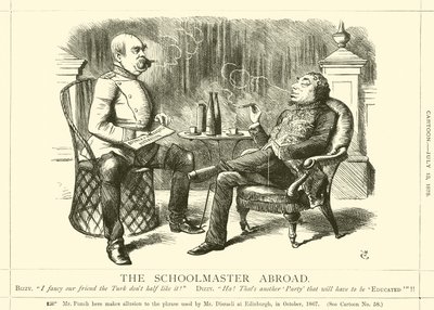 Koulumestari ulkomailla tekijältä after John Tenniel