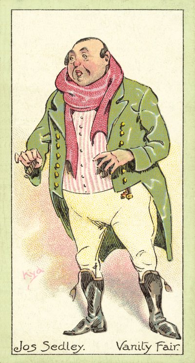 Jos Sedley, Vanity Fair (chromolitho) tekijältä after Joseph Clayton Clarke