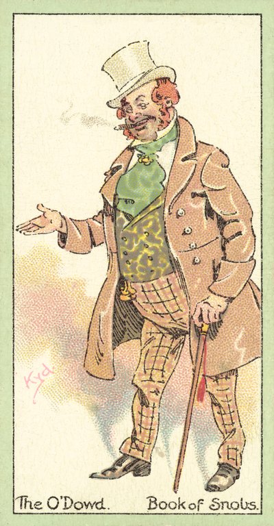 ODowd, Snobejen kirja (chromolitho) tekijältä after Joseph Clayton Clarke