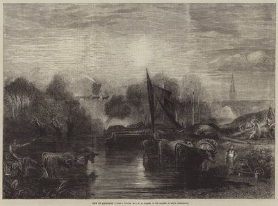 Näkymä Abingdoniin tekijältä after Joseph Mallord William Turner