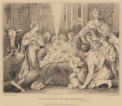 Paimenten palvonta, Luke tekijältä after Joshua Reynolds