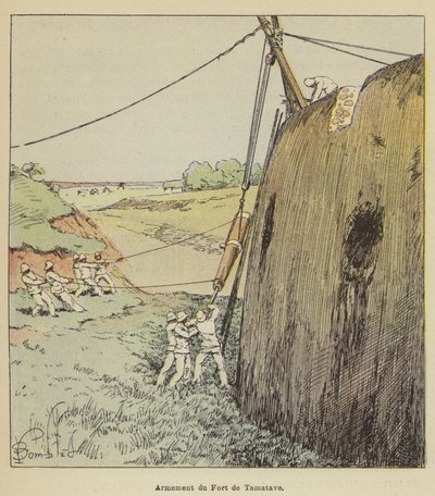 Fort de Tamataven aseistus tekijältä after Louis Charles Bombled