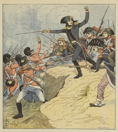 Bonaparte loukkaantui Toulonissa tekijältä after Louis Charles Bombled
